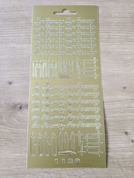 Sticker - Schriftsticker -Zur Firmung- gold